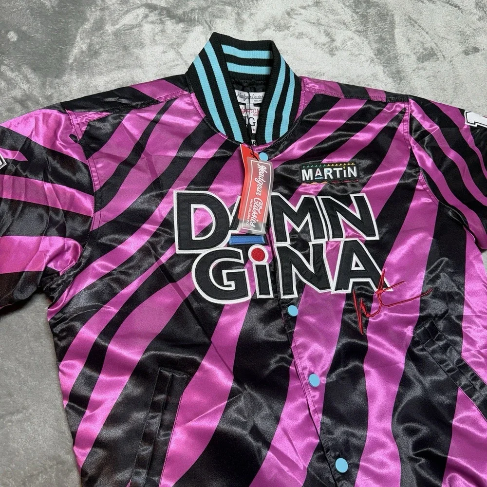 Headgear Classics Men's Martin Lawrence Damn Gina Satin Quilted Jacket NWT‎ Sz L